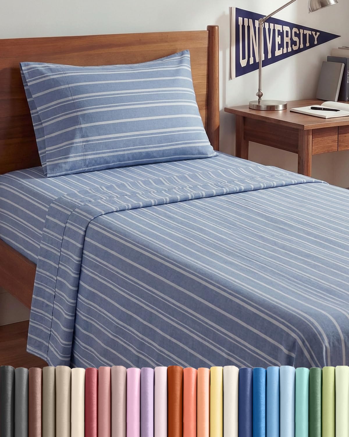 Queen Size 4 Piece Sheet Set - Comfy Breathable & Cooling Sheets - White