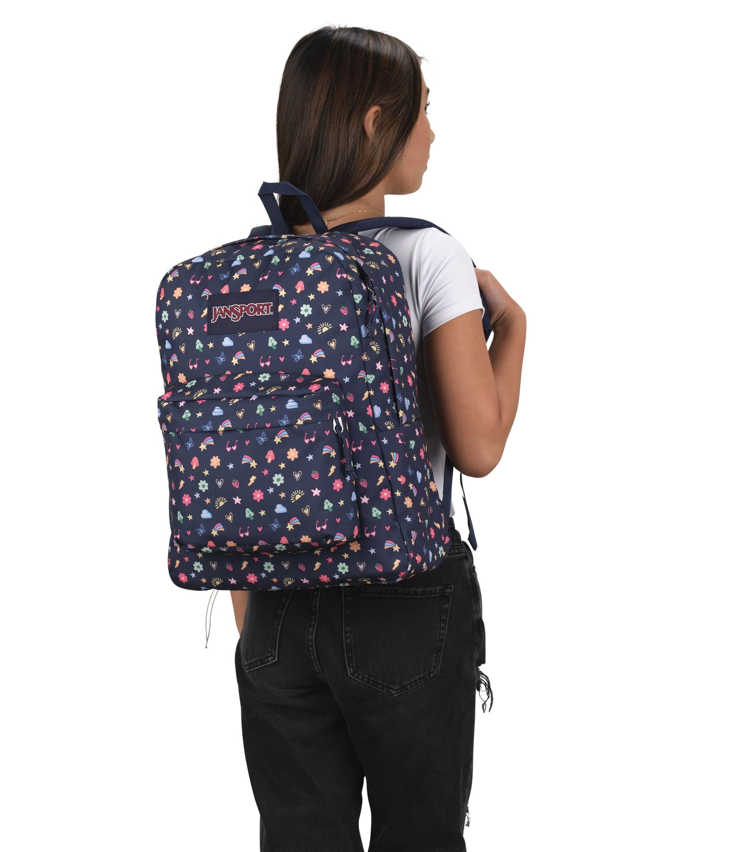 JanSport SuperBreak One Backpacks - Durable, Lightweight Bookbag with 1 Main Compartment, Front Utility Pocket with Built-in Organizer - Premium Backpack, Black