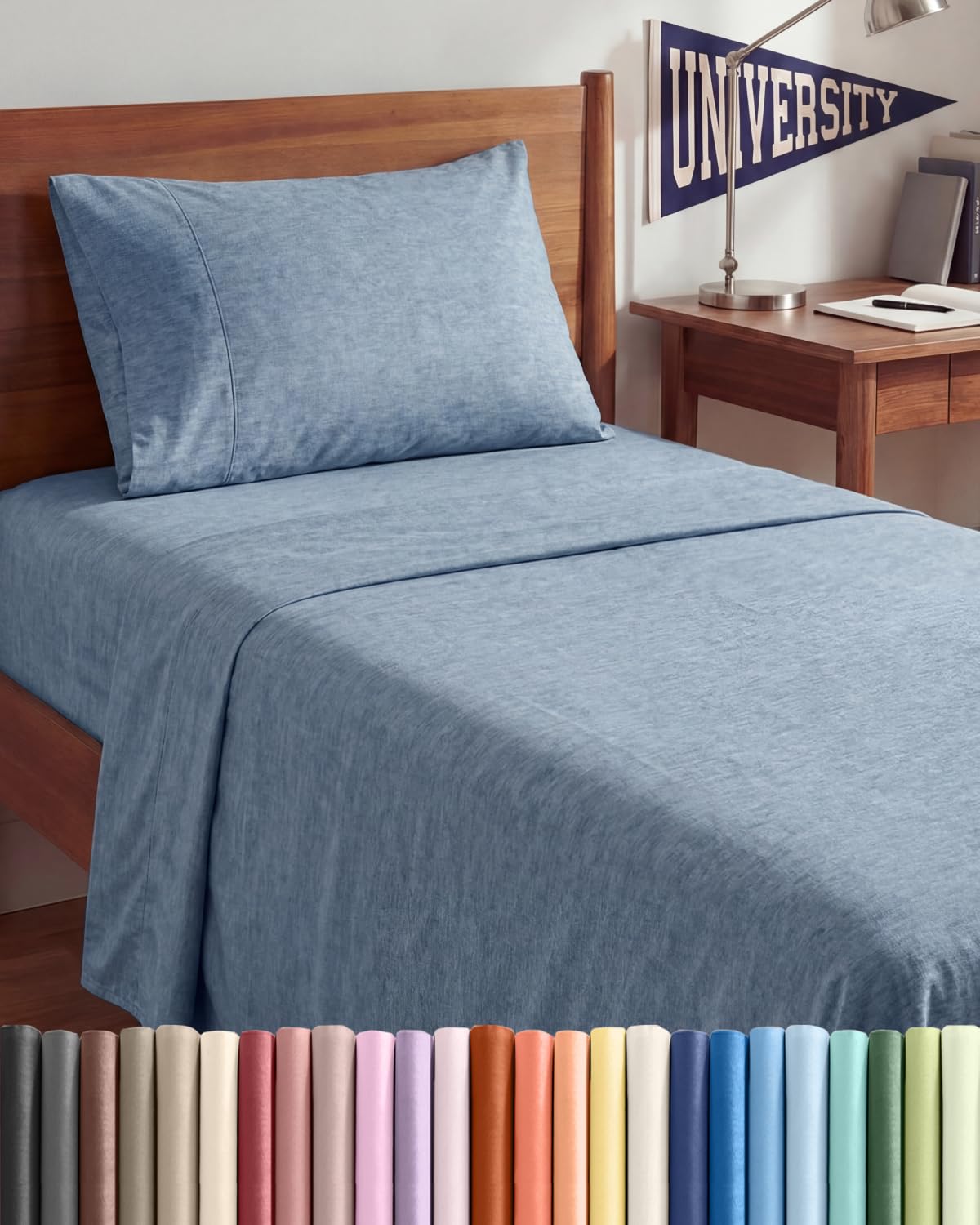 Queen Size 4 Piece Sheet Set - Comfy Breathable & Cooling Sheets - White