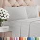 Queen Size 4 Piece Sheet Set - Comfy Breathable & Cooling Sheets - White