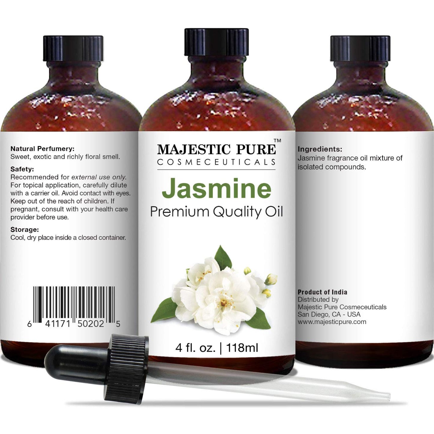 Majestic Pure Peppermint Essential Oil for Diffuser - 4 Fl Oz | 100% Natural Essentials Oils for Aromatherapy, Massage, Steam inhalation, Air Freshing, Soap and Candle Making