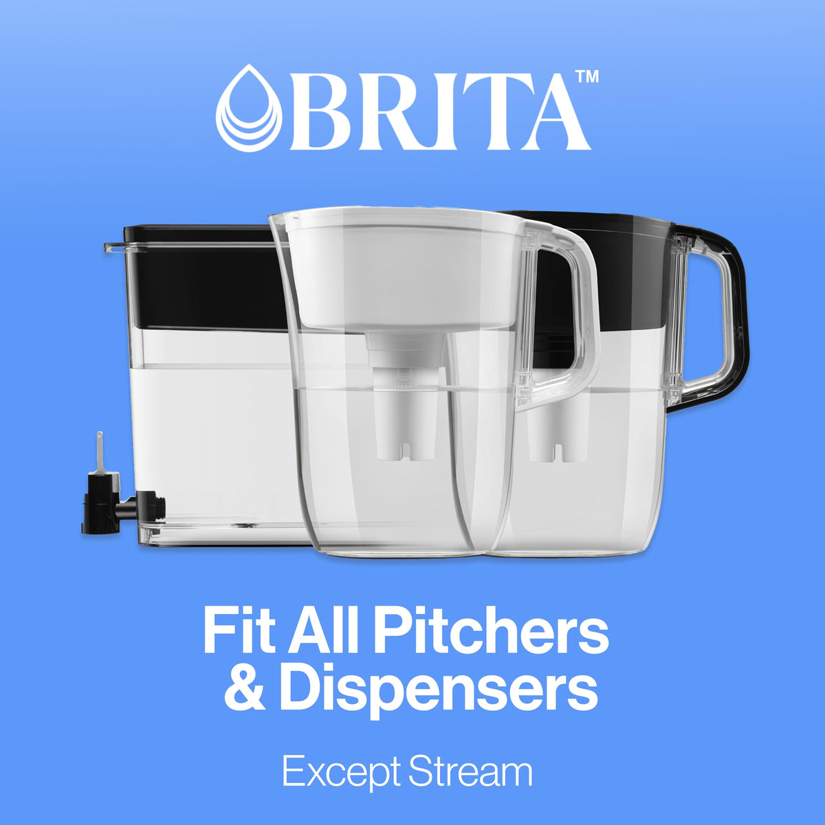 Brita Replacement Filters For Pitchers And Dispensers Plastic Nsf Potable Water Filter