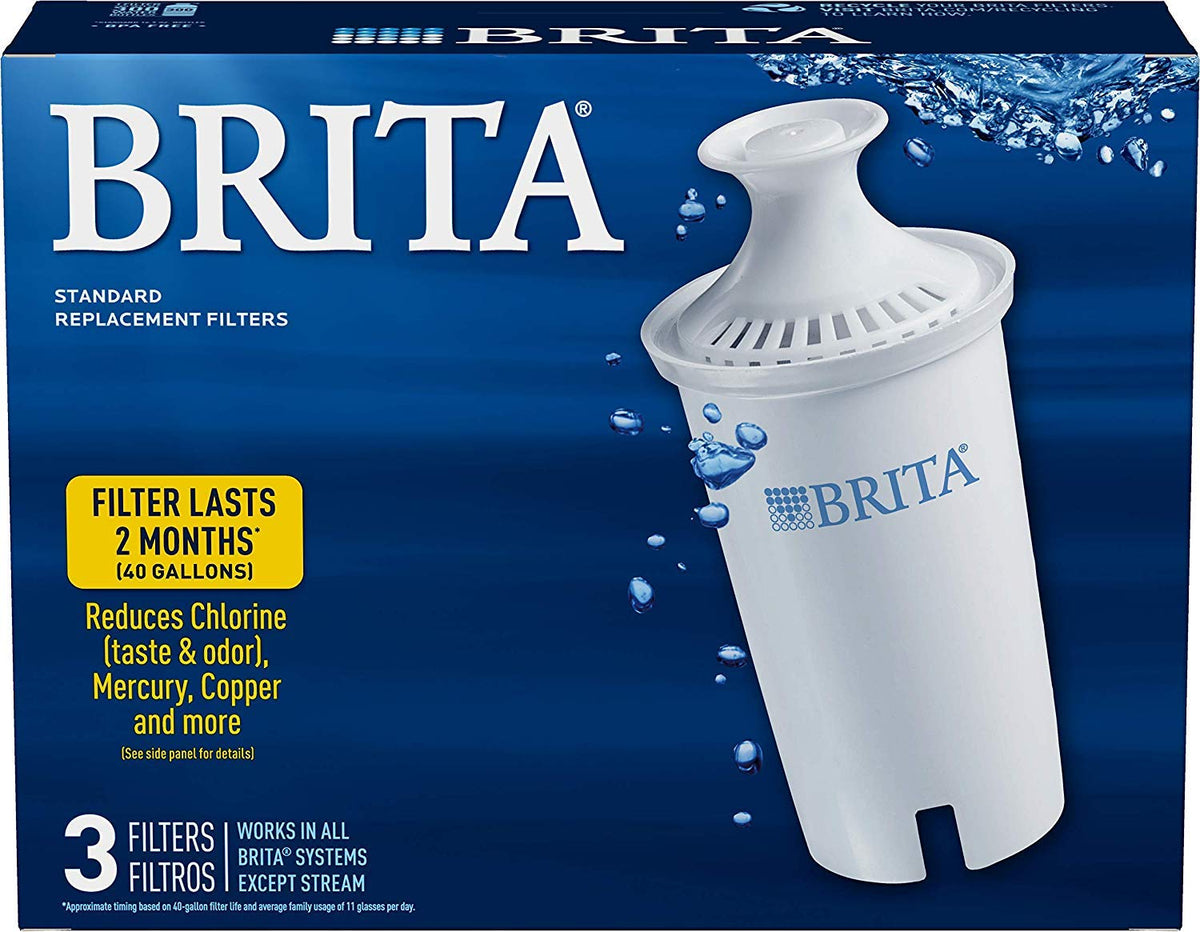 Brita Replacement Filters For Pitchers And Dispensers Plastic Nsf Potable Water Filter