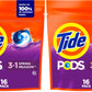 Tide PODS laundry detergent pacs, 3-in-1 Stain Remover, Odor Fighter, Color ProteCountor, 76 Count, HE compatible, Spring Meadow Scent