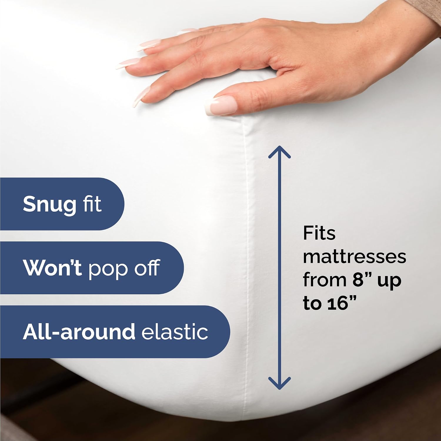 Queen Size 4 Piece Sheet Set - Comfy Breathable & Cooling Sheets - White
