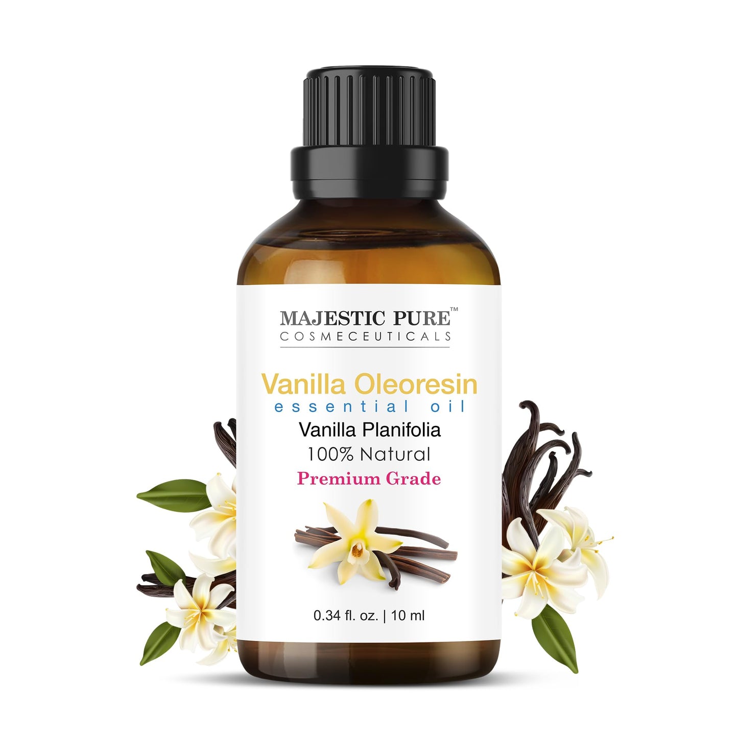 Majestic Pure Peppermint Essential Oil for Diffuser - 4 Fl Oz | 100% Natural Essentials Oils for Aromatherapy, Massage, Steam inhalation, Air Freshing, Soap and Candle Making