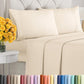 Queen Size 4 Piece Sheet Set - Comfy Breathable & Cooling Sheets - White