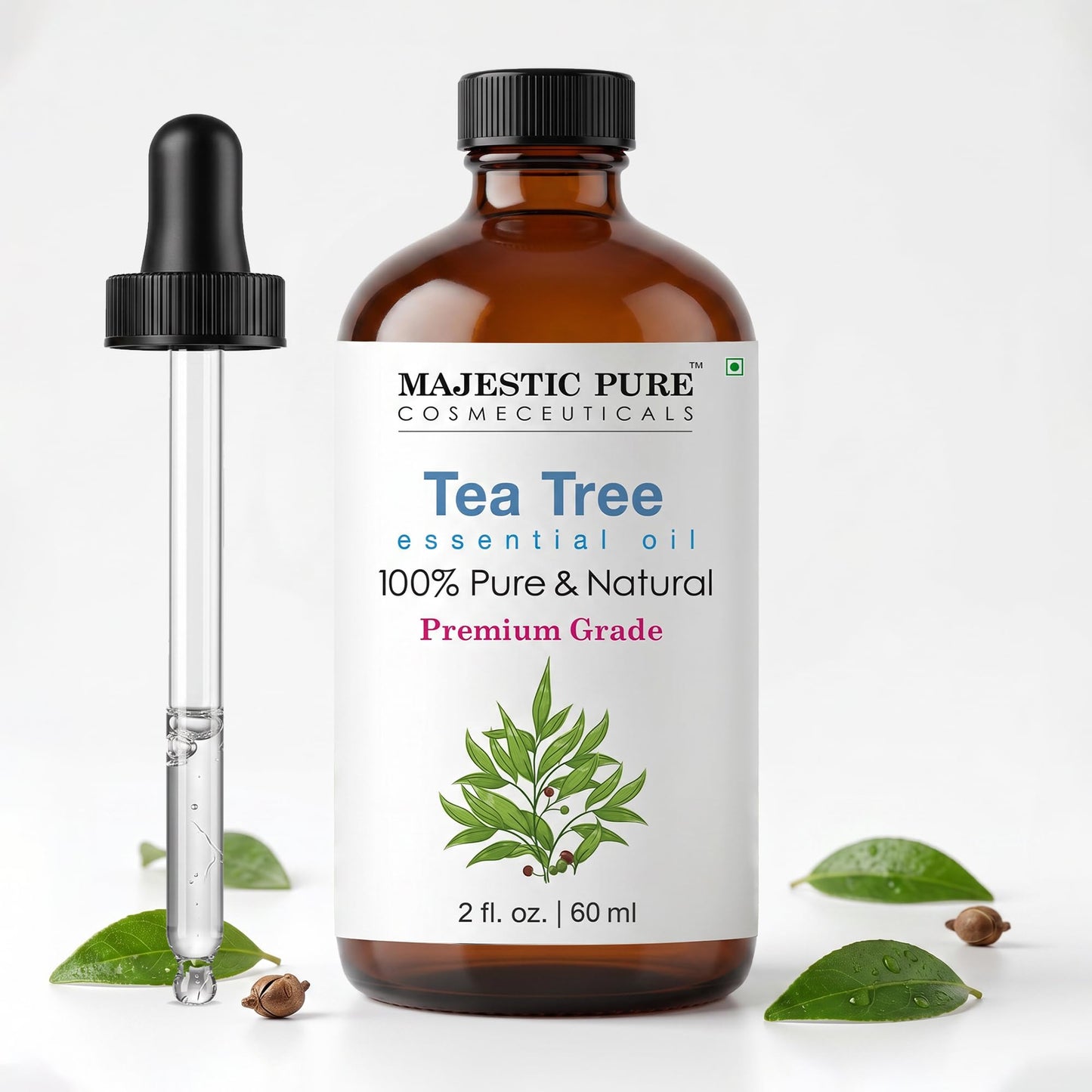 Majestic Pure Peppermint Essential Oil for Diffuser - 4 Fl Oz | 100% Natural Essentials Oils for Aromatherapy, Massage, Steam inhalation, Air Freshing, Soap and Candle Making