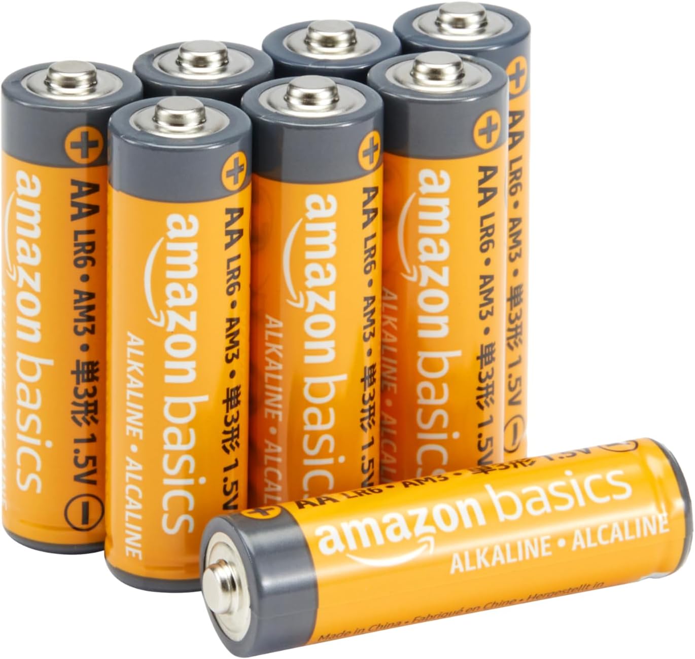 Amazon Basics 48 Pack AA High-Performance Alkaline Batteries, 10-Year Shelf Life, Easy to Open Value Pack