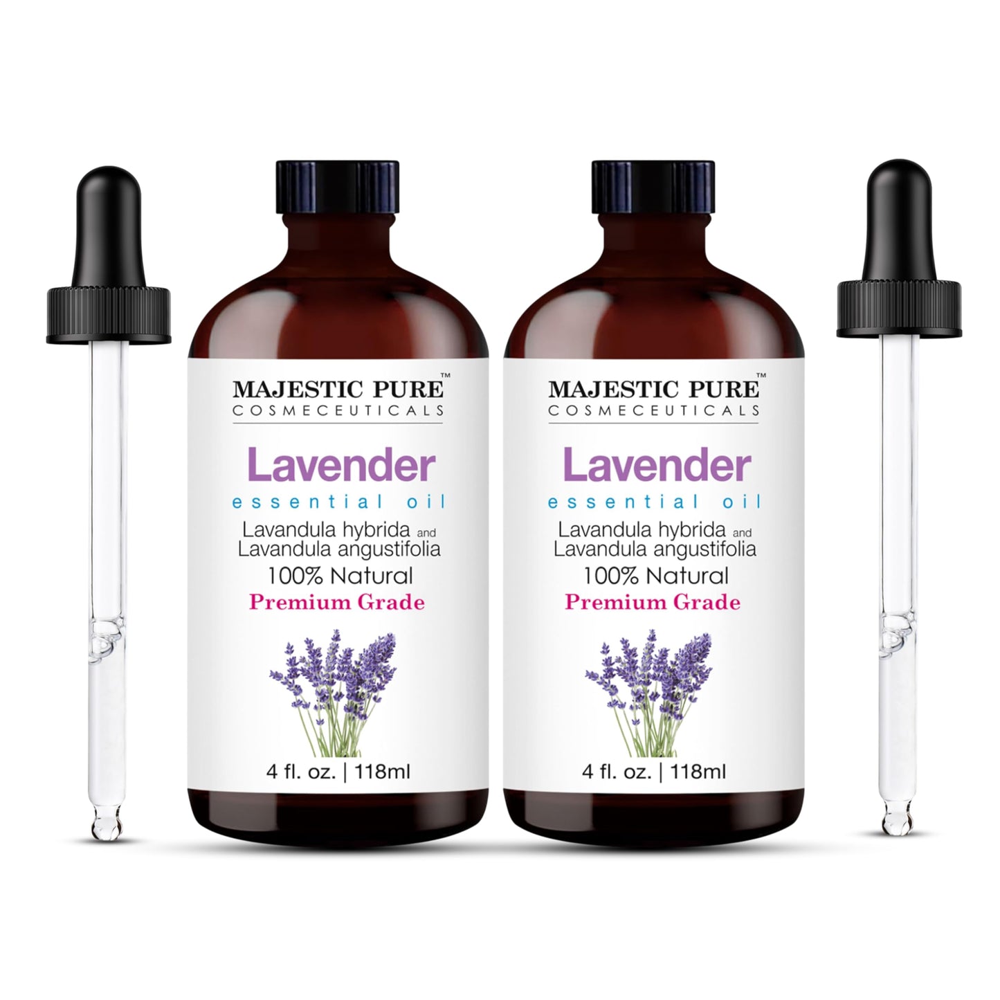 Majestic Pure Peppermint Essential Oil for Diffuser - 4 Fl Oz | 100% Natural Essentials Oils for Aromatherapy, Massage, Steam inhalation, Air Freshing, Soap and Candle Making