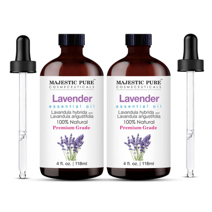 Majestic Pure Peppermint Essential Oil for Diffuser - 4 Fl Oz | 100% Natural Essentials Oils for Aromatherapy, Massage, Steam inhalation, Air Freshing, Soap and Candle Making