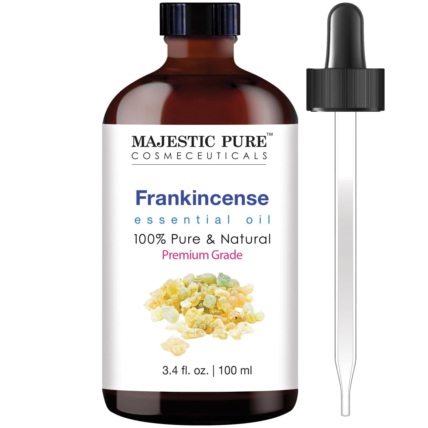 Majestic Pure Peppermint Essential Oil for Diffuser - 4 Fl Oz | 100% Natural Essentials Oils for Aromatherapy, Massage, Steam inhalation, Air Freshing, Soap and Candle Making