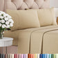 Queen Size 4 Piece Sheet Set - Comfy Breathable & Cooling Sheets - White