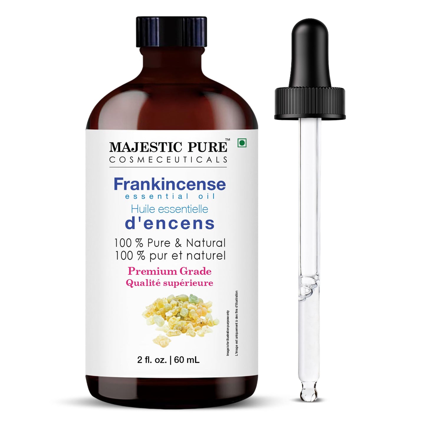 Majestic Pure Peppermint Essential Oil for Diffuser - 4 Fl Oz | 100% Natural Essentials Oils for Aromatherapy, Massage, Steam inhalation, Air Freshing, Soap and Candle Making