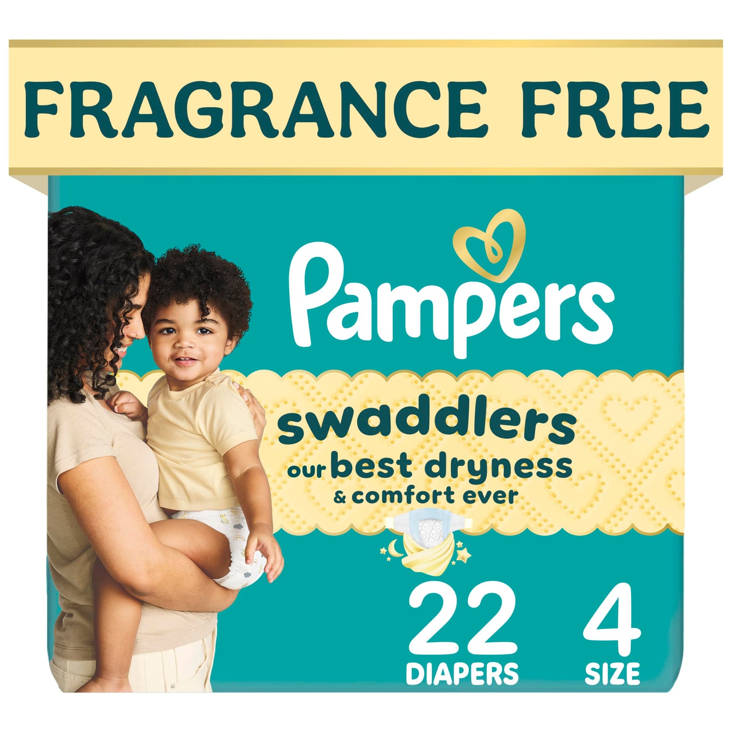 Pampers Swaddlers Diapers, Size 5 (20-37 lbs), 132 Count, Fragrance Free, Hypoallergenic, Absorbent, Pediatrician Recommended, Skin Safe