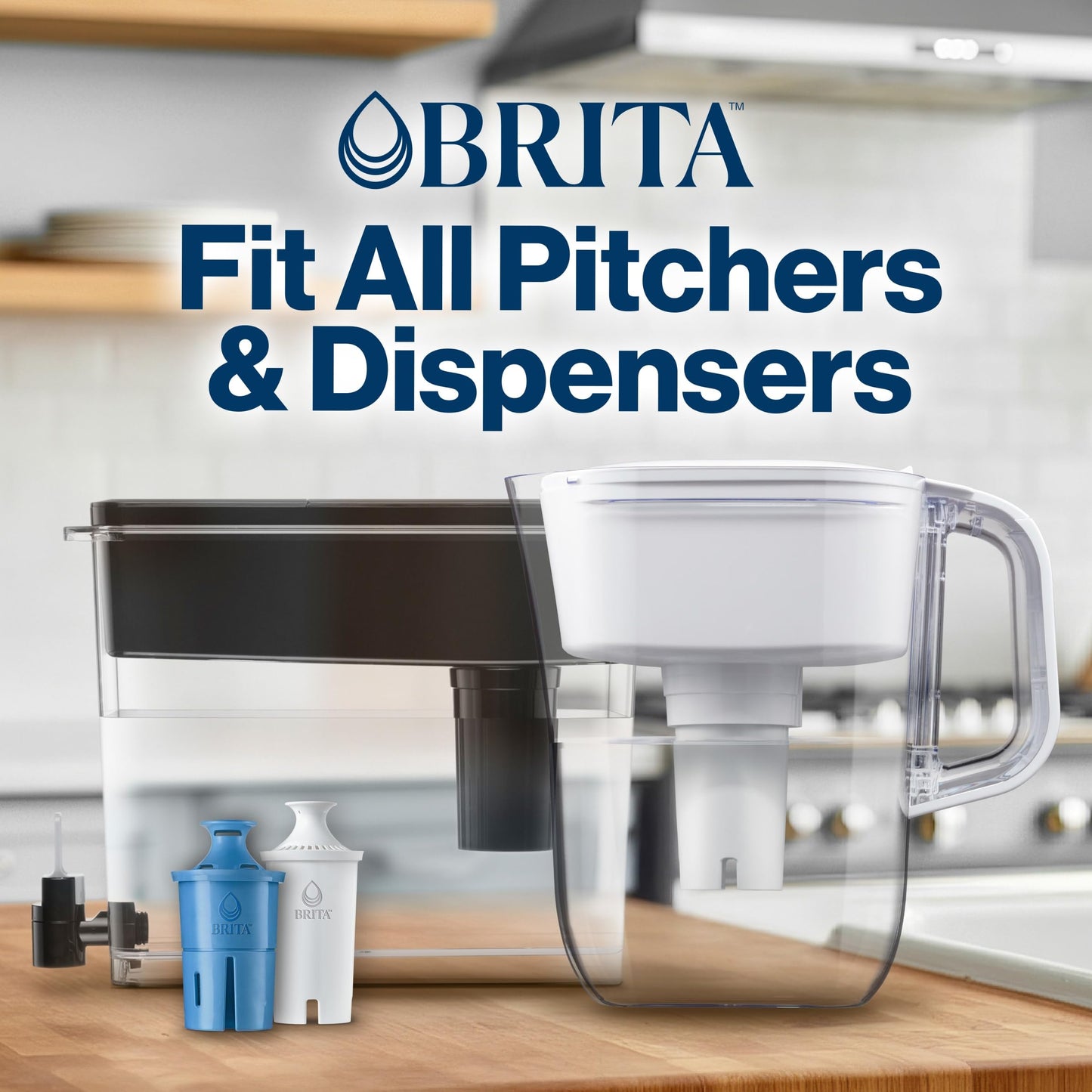 Brita Standard Replacement Filter, Reduces Contaminants while keeping healthy minerals, Certified by WQA to reduce Chlorine for improved taste, Made without BPA, Replace after 151 litres, 1 Count