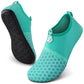 SEEKWAY Water Shoes Quick-Dry Aqua Socks Barefoot Slip-on for Beach Pool Swim River Yoga Lake Surf Women Men Black SK001