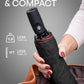 Repel Windproof Travel Umbrella - Compact & Withstands Winds up to 100MPH, Strongest Premium Auto Folding Umbrella for Rain and Sun - Durable, Light & Portable for Women & Men, Fits Backpack & Cars