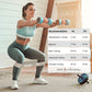 Gritin Resistance Bands, Set of 5 Skin-Friendly Resistance Exercise Band | 5 Different Strength Levels Fitness Bands - Travel Carrying Case Included - Ideal for Home, Gym, Yoga, Training