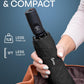 Repel Windproof Travel Umbrella - Compact & Withstands Winds up to 100MPH, Strongest Premium Auto Folding Umbrella for Rain and Sun - Durable, Light & Portable for Women & Men, Fits Backpack & Cars