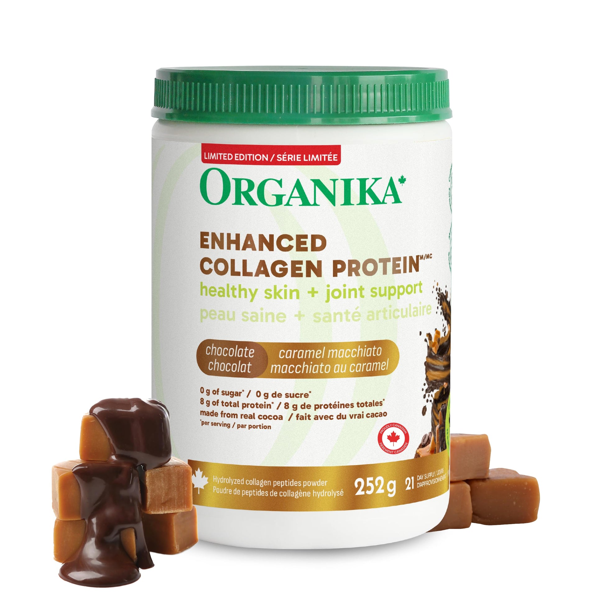 Organika Enhanced Collagen Peptides Powder (Type 1 & 3) | Unflavoured - 500g, 50 servings