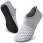 SEEKWAY Water Shoes Quick-Dry Aqua Socks Barefoot Slip-on for Beach Pool Swim River Yoga Lake Surf Women Men Black SK001