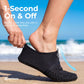SEEKWAY Water Shoes Quick-Dry Aqua Socks Barefoot Slip-on for Beach Pool Swim River Yoga Lake Surf Women Men Black SK001