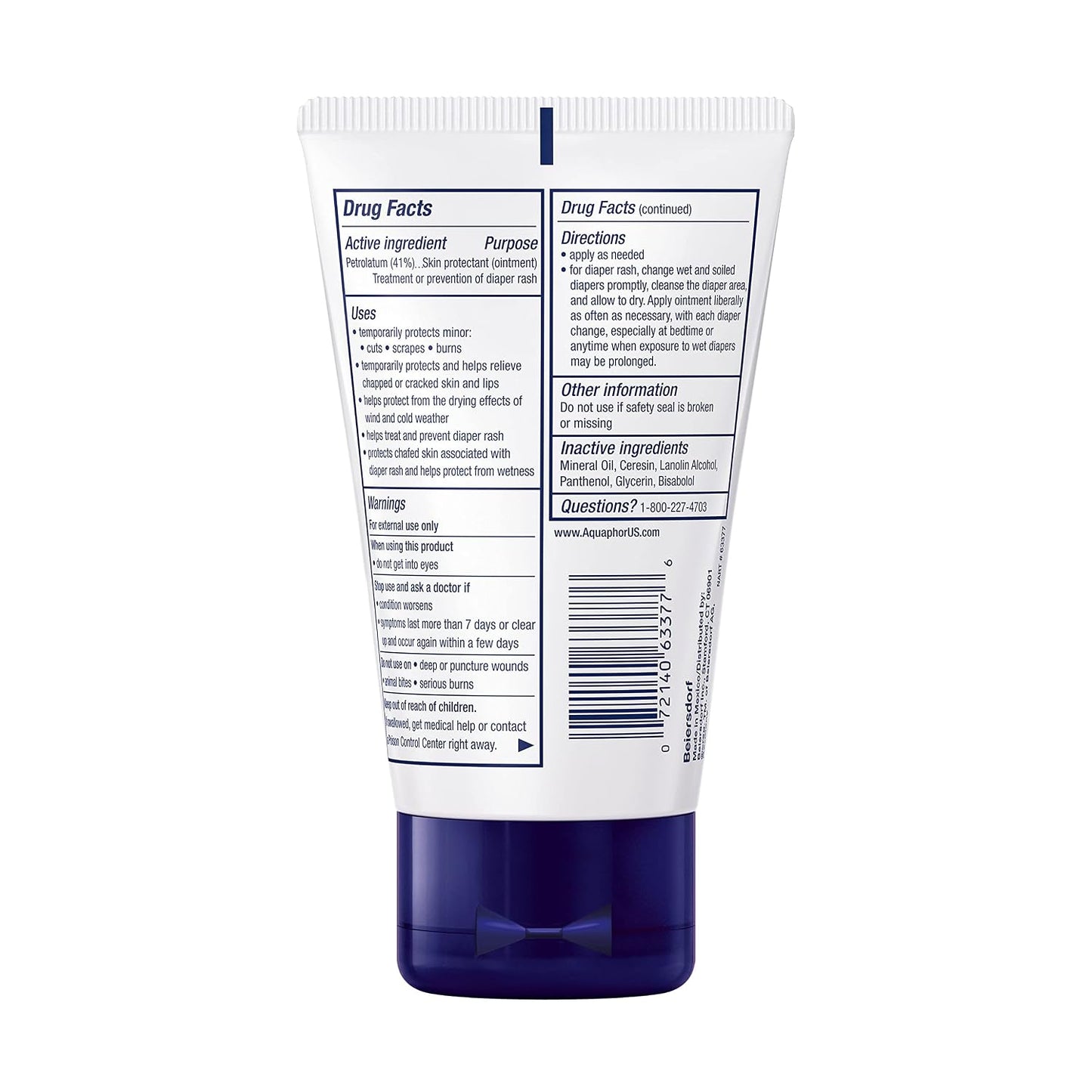 Aquaphor Baby Healing Ointment for Diaper Rash and More, 7 OZ | Baby Skin Protectant with Petrolatum for Chapped or Dry Skin, Drool Rash and Diaper Rash, Hypoallergenic, Fragrance Free