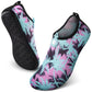 SEEKWAY Water Shoes Quick-Dry Aqua Socks Barefoot Slip-on for Beach Pool Swim River Yoga Lake Surf Women Men Black SK001