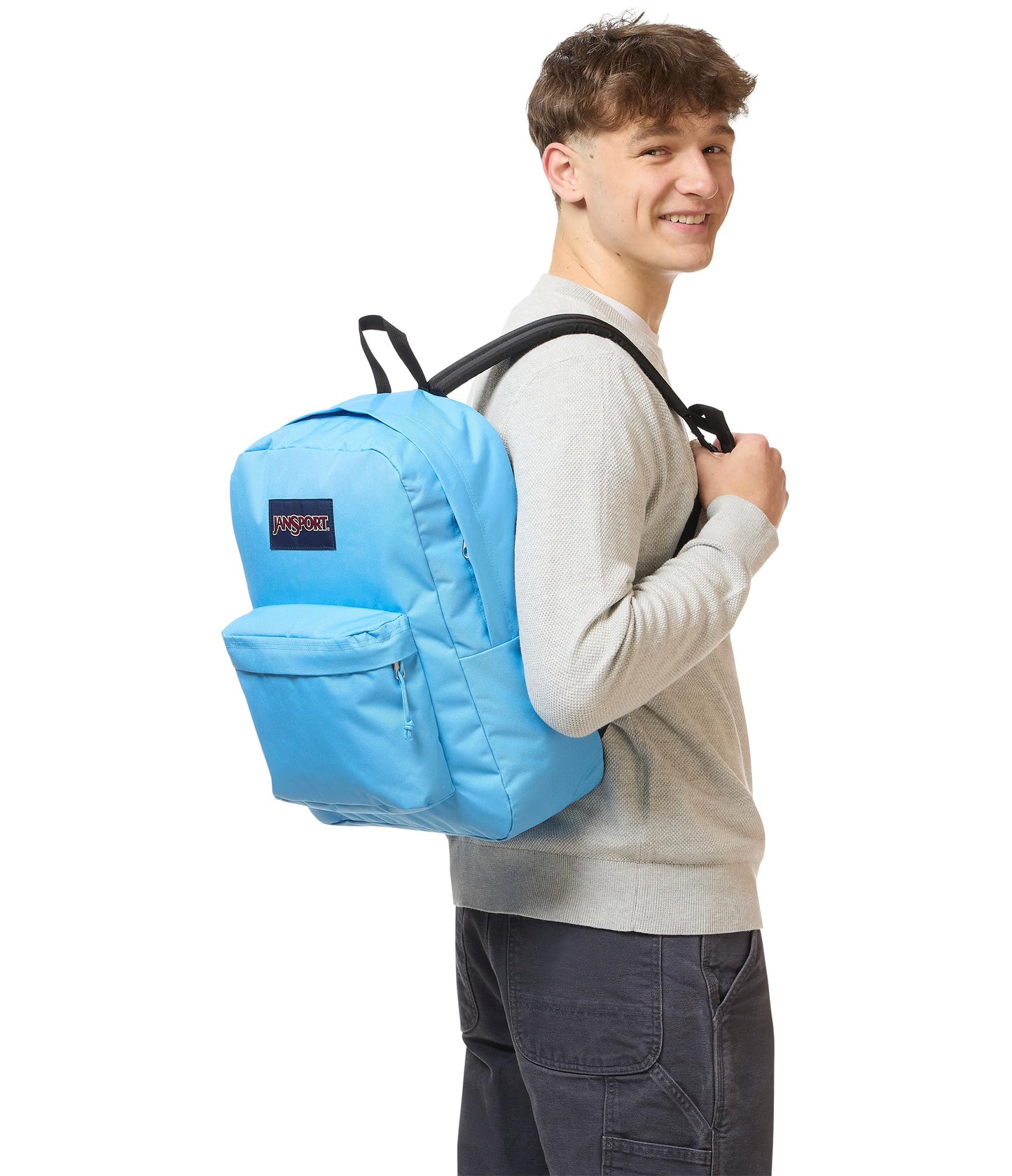JanSport SuperBreak One Backpacks - Durable, Lightweight Bookbag with 1 Main Compartment, Front Utility Pocket with Built-in Organizer - Premium Backpack, Black