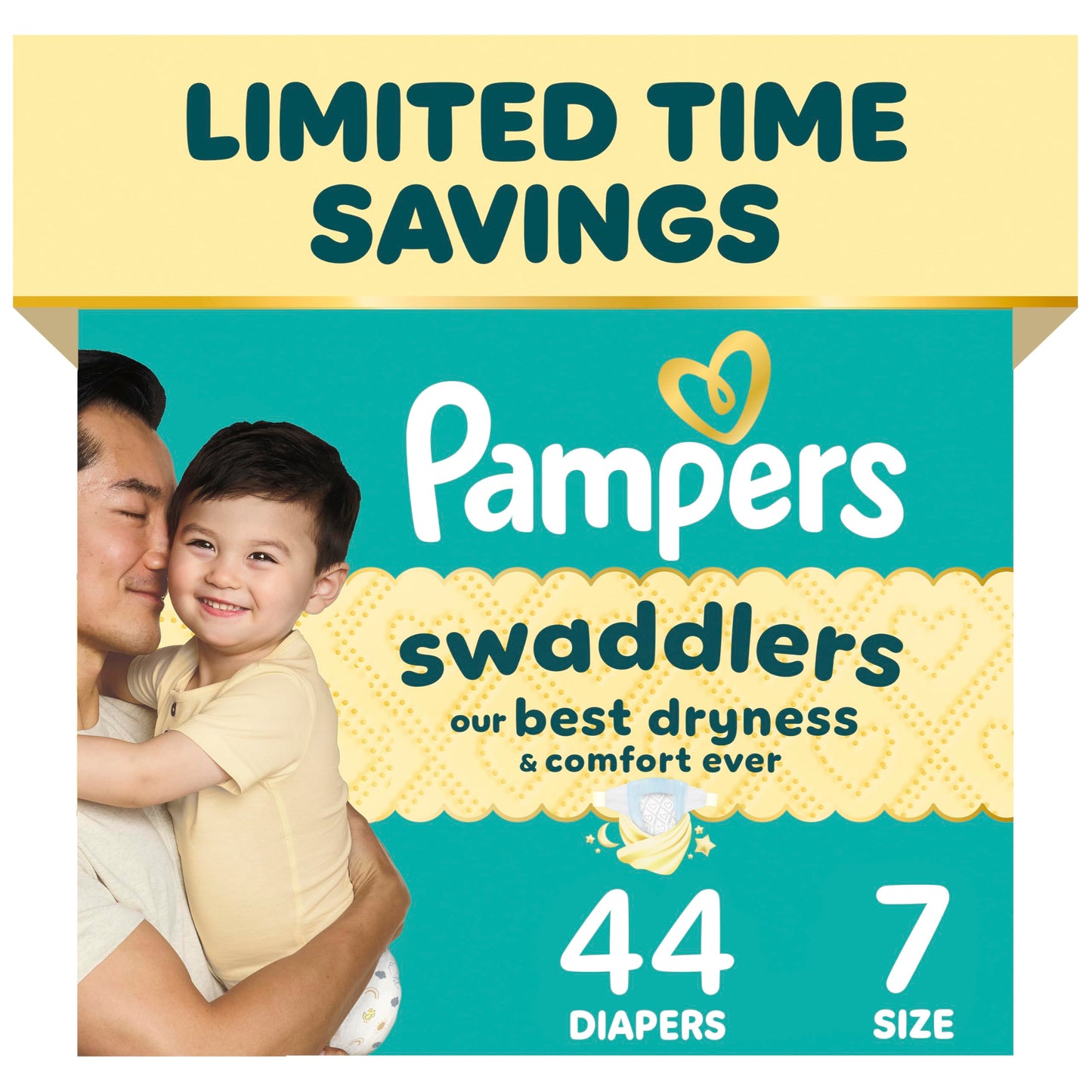 Pampers Swaddlers Diapers, Size 5 (20-37 lbs), 132 Count, Fragrance Free, Hypoallergenic, Absorbent, Pediatrician Recommended, Skin Safe