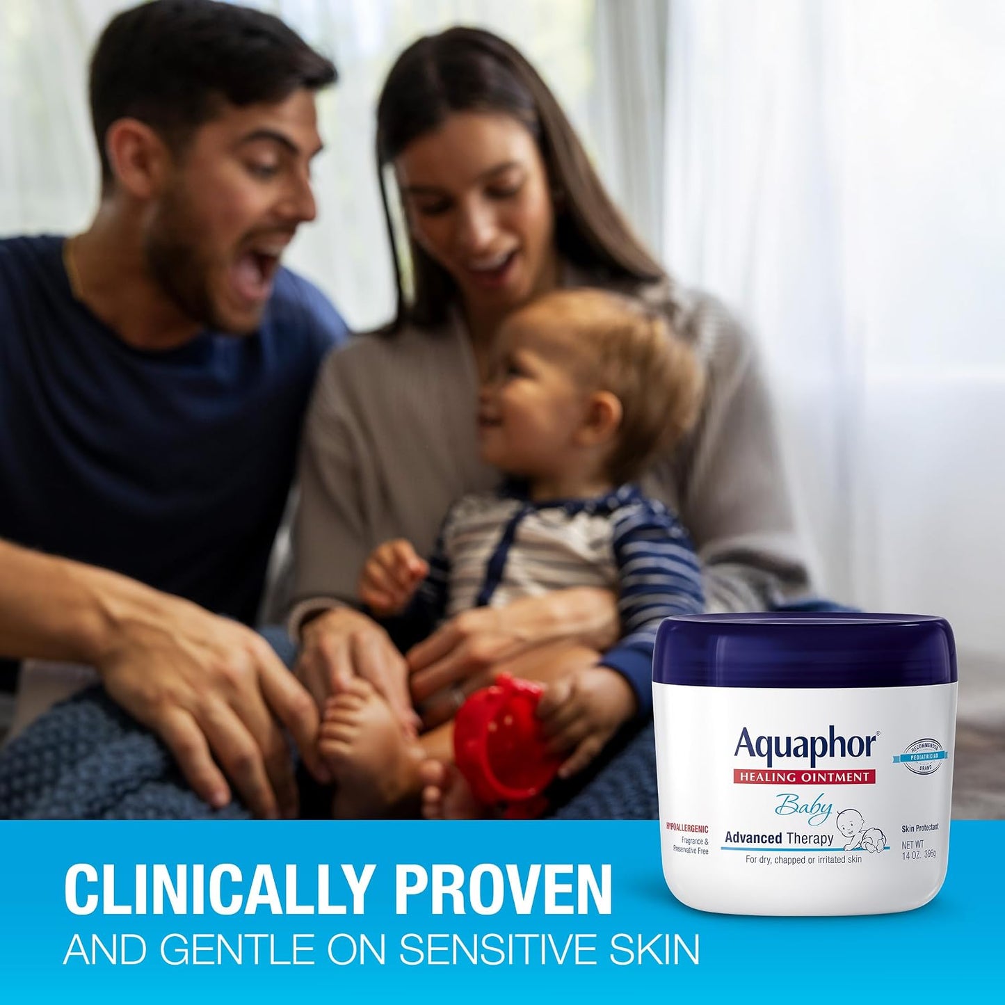 Aquaphor Baby Healing Ointment for Diaper Rash and More, 7 OZ | Baby Skin Protectant with Petrolatum for Chapped or Dry Skin, Drool Rash and Diaper Rash, Hypoallergenic, Fragrance Free