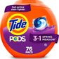 Tide PODS laundry detergent pacs, 3-in-1 Stain Remover, Odor Fighter, Color ProteCountor, 76 Count, HE compatible, Spring Meadow Scent