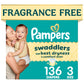 Pampers Swaddlers Diapers, Size 5 (20-37 lbs), 132 Count, Fragrance Free, Hypoallergenic, Absorbent, Pediatrician Recommended, Skin Safe