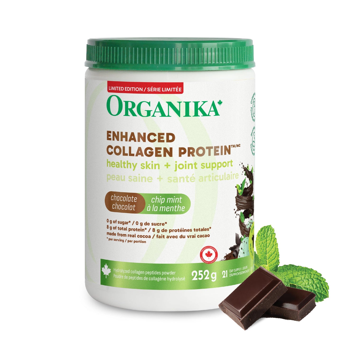 Organika Enhanced Collagen Peptides Powder (Type 1 & 3) | Unflavoured - 500g, 50 servings