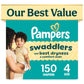 Pampers Swaddlers Diapers, Size 5 (20-37 lbs), 132 Count, Fragrance Free, Hypoallergenic, Absorbent, Pediatrician Recommended, Skin Safe