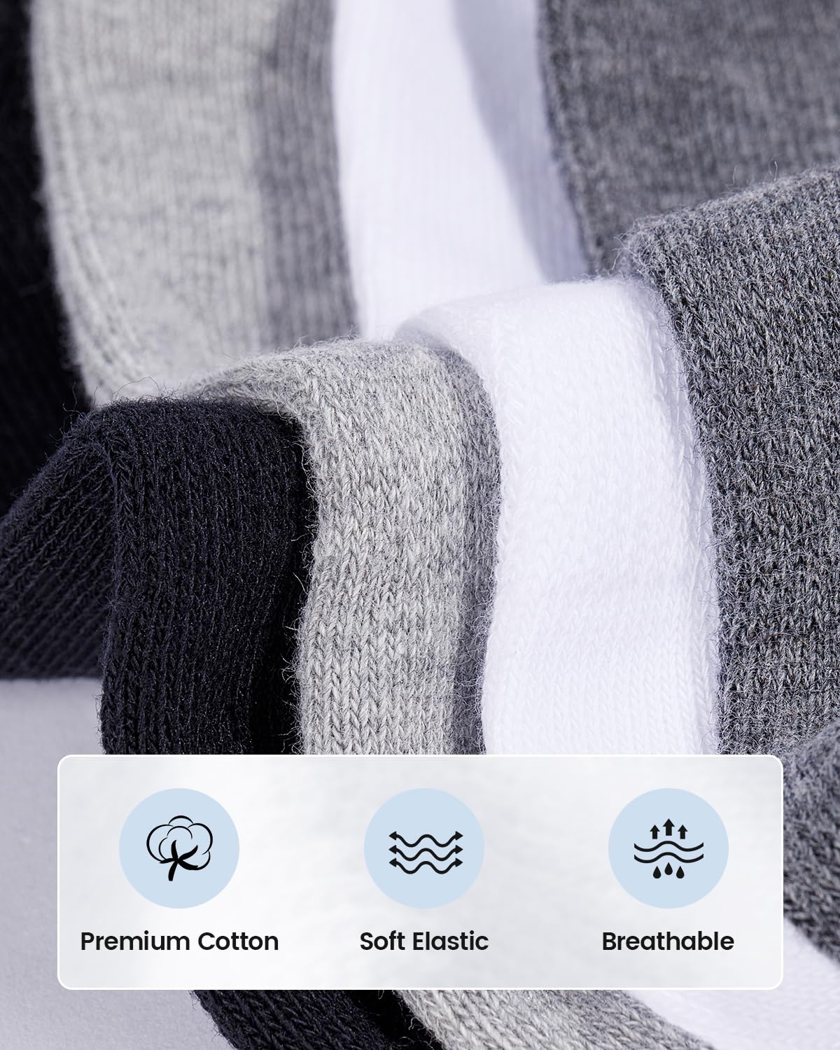 IDEGG Women & Men No Show Low Cut Anti‑Slip Casual Sports Running Socks