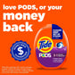 Tide PODS laundry detergent pacs, 3-in-1 Stain Remover, Odor Fighter, Color ProteCountor, 76 Count, HE compatible, Spring Meadow Scent