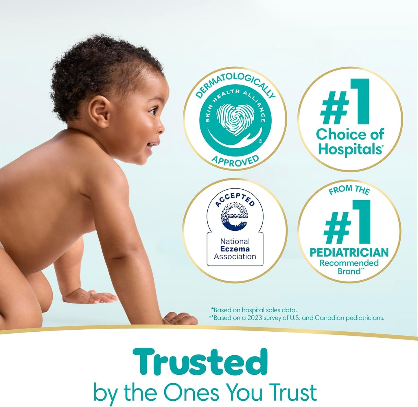 Pampers Sensitive Baby Wipes, Clinically Proven, Fragrance Free, Unscented, Water Based, Hypoallergenic, Multi-Use, Hand Wipes 1008 Wipes Total (18X Flip-Top Packs) [Packaging May Vary]