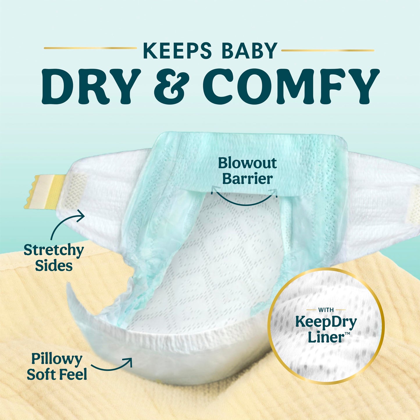 Pampers Swaddlers Diapers, Size 5 (20-37 lbs), 132 Count, Fragrance Free, Hypoallergenic, Absorbent, Pediatrician Recommended, Skin Safe