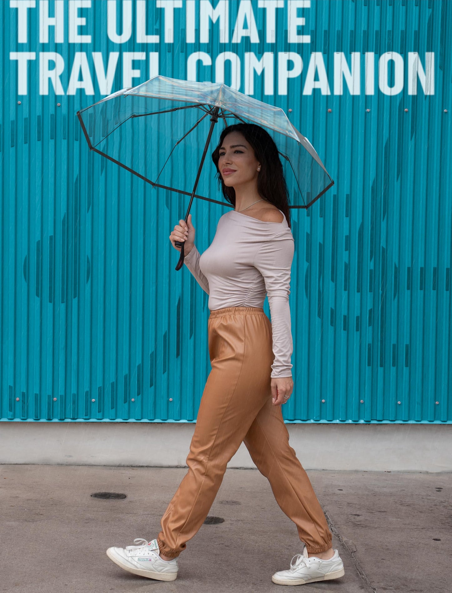 Repel Windproof Travel Umbrella - Compact & Withstands Winds up to 100MPH, Strongest Premium Auto Folding Umbrella for Rain and Sun - Durable, Light & Portable for Women & Men, Fits Backpack & Cars