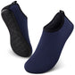 SEEKWAY Water Shoes Quick-Dry Aqua Socks Barefoot Slip-on for Beach Pool Swim River Yoga Lake Surf Women Men Black SK001