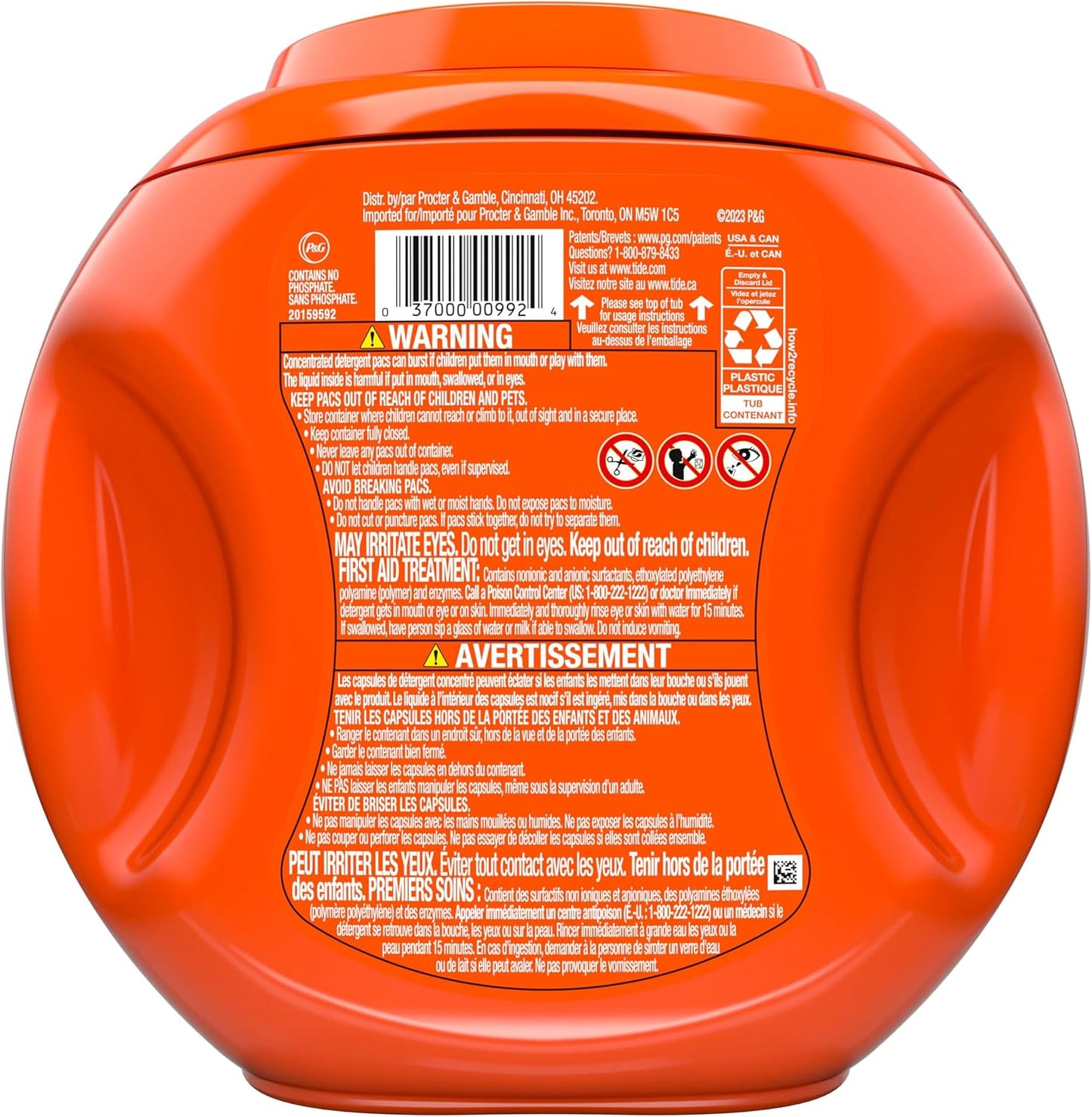 Tide PODS laundry detergent pacs, 3-in-1 Stain Remover, Odor Fighter, Color ProteCountor, 76 Count, HE compatible, Spring Meadow Scent