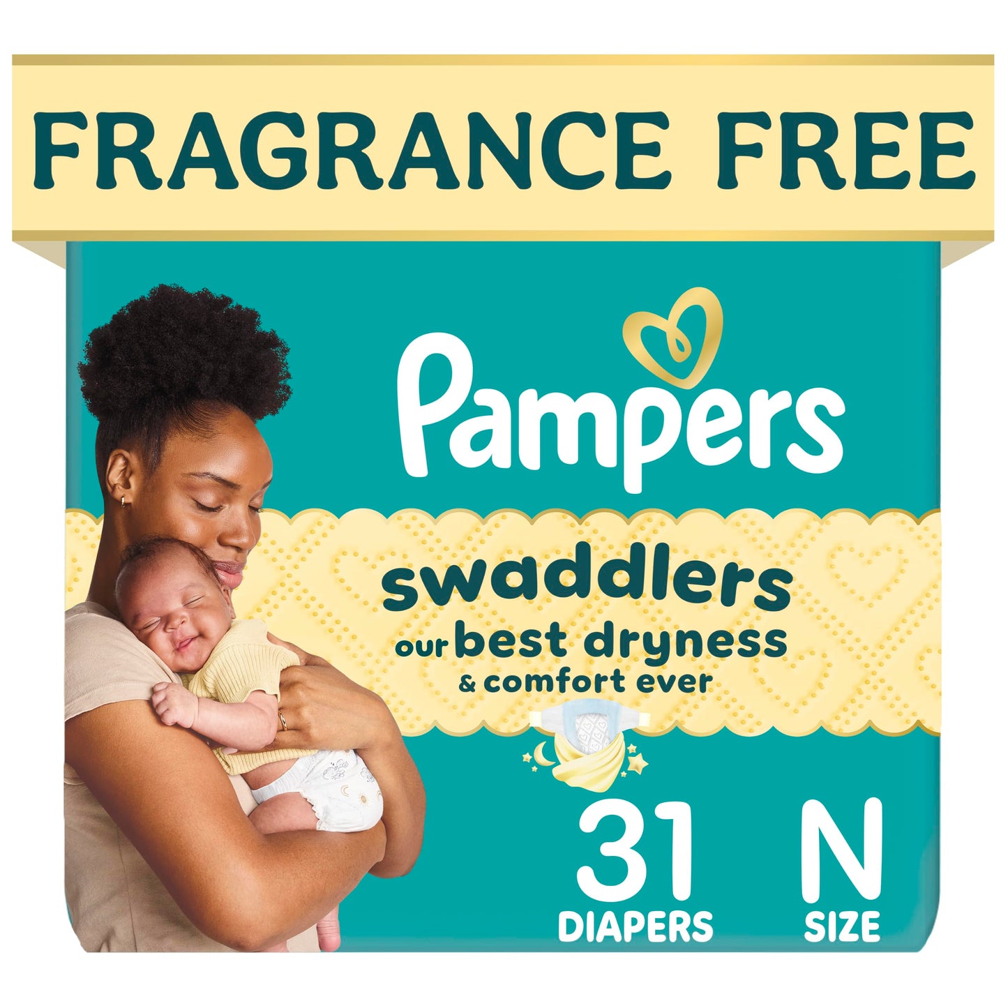 Pampers Swaddlers Diapers, Size 5 (20-37 lbs), 132 Count, Fragrance Free, Hypoallergenic, Absorbent, Pediatrician Recommended, Skin Safe