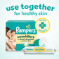Pampers Sensitive Baby Wipes, Clinically Proven, Fragrance Free, Unscented, Water Based, Hypoallergenic, Multi-Use, Hand Wipes 1008 Wipes Total (18X Flip-Top Packs) [Packaging May Vary]