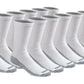 Dickies Men's Dri-tech Original Moisture Control Crew Socks, Available in M-xxl (6, 12, 18 Pairs)