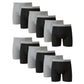 Hanes Men's Underwear Boxer Briefs Pack, Cool & Breathable Cotton Moisture-wicking Underwear for Men, No Ride Up