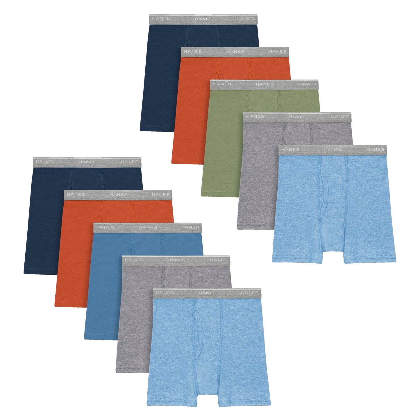 Hanes Boys' Underwear Boxer Briefs Or Briefs Pack, 8 Or 12 Pack, Cotton Stretch Underwear for Boys & Toddler Boys