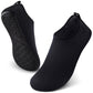 SEEKWAY Water Shoes Quick-Dry Aqua Socks Barefoot Slip-on for Beach Pool Swim River Yoga Lake Surf Women Men Black SK001