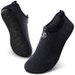 SEEKWAY Water Shoes Quick-Dry Aqua Socks Barefoot Slip-on for Beach Pool Swim River Yoga Lake Surf Women Men Black SK001